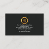 Carte De Visite DJ professionnel Audio Sound Wave (Dos)