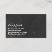 Carte De Visite DJ professionnel Cool moderne (Dos)