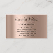 Carte De Visite DJ Professionnel Logo Singer Mariages Événements (Dos)