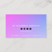 Carte de visite DJ Retro Cassette (Dos)