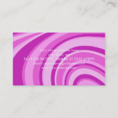 Carte De Visite DJ Retro Super Wave Disco Ball Purple (Dos)