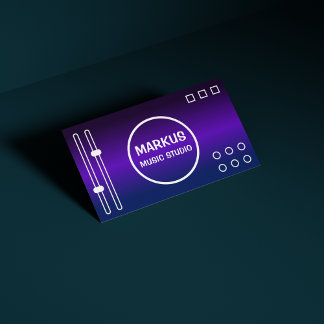 Carte De Visite Dj Singer Promoteur Songwriter Musique professionn