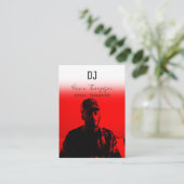 Carte De Visite DJ Singer Songwriter Music 2 QR Code Professional  (Debout devant)