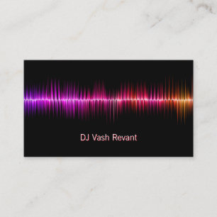 Carte De Visite DJ Sound Waves professionnel