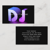 Carte de visite DJ unique (Devant / Derrière)