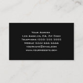 Carte de visite DJ unique (Dos)