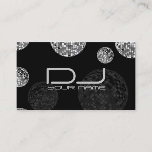 Carte de visite DJ unique (Devant)