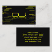 Carte de visite DJ unique (Devant / Derrière)