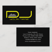 Carte de visite DJ unique (Devant / Derrière)