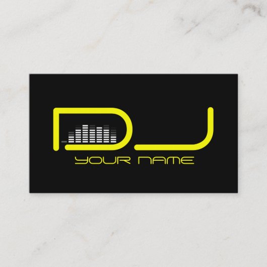 Carte de visite DJ unique (Devant)