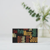 Carte de visite DJ unique (Debout devant)