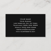 Carte de visite DJ unique (Dos)