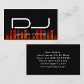 Carte de visite DJ unique (Devant / Derrière)