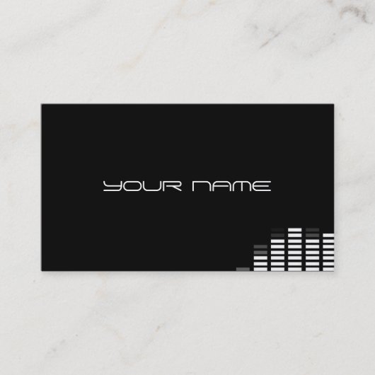 Carte de visite DJ unique (Devant)