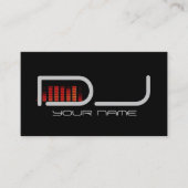 Carte de visite DJ unique (Devant)