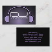 Carte de visite DJ unique (Devant / Derrière)