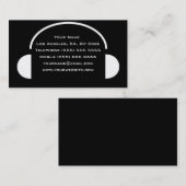 Carte de visite DJ unique (Devant / Derrière)