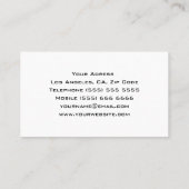 Carte de visite DJ unique (Dos)