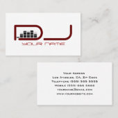 Carte de visite DJ unique (Devant / Derrière)