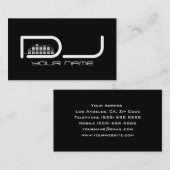 Carte de visite DJ unique (Devant / Derrière)