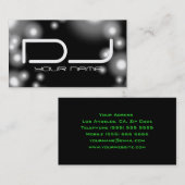 Carte de visite DJ unique avec lumière (Devant / Derrière)