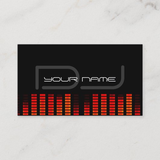 Carte de visite DJ unique et élégant (Devant)