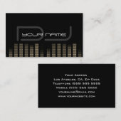 Carte de visite DJ unique et élégant (Devant / Derrière)