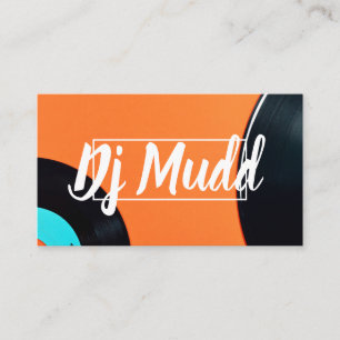 Carte De Visite DJ Vinyl Record, Recording Studio Music Shop