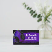 Carte de visite Dj violet et noir (Debout devant)