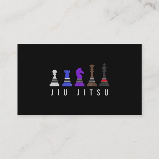 Carte De Visite djiu jitsu    entraînement, cadeau bjj avec texte. (Devant)