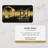 Carte De Visite DJ's Deejay Professional Music Head Band (Devant / Derrière)