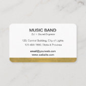 Carte De Visite DJ's Deejay Professional Music Head Band (Dos)