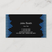 Carte De Visite DJ's Musique Cool Vagues et casque (Dos)