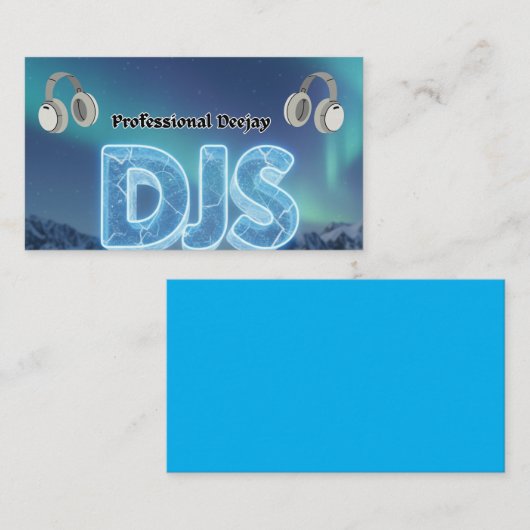 Carte De Visite DJs Professional (Devant / Derrière)