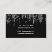 Carte De Visite DJ's Singer Songwriter Modern Music Event (Dos)