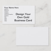 Carte De Visite Do-it-yourself - Concevez votre propre coquille (Devant / Derrière)