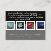 Carte De Visite DO-IT-YOURSELF Mini Portefeuille, modèle photos (Dos)