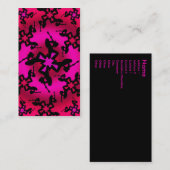 Carte de visite "d'oasis rose" (Devant / Derrière)