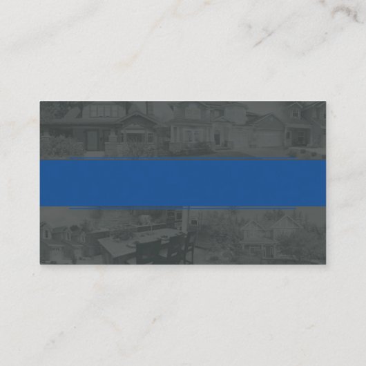 Carte de visite d'objet immobilier de banquier de (Dos)