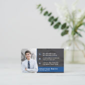 Carte de visite d'objet immobilier de banquier de (Debout devant)