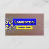 Carte de visite d'occupation technique et électron (Devant)