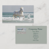 Carte de visite d'océan de cheval (Devant / Derrière)