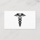 Carte De Visite Docteur Caduceus White (Dos)