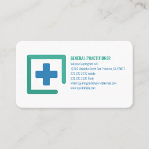 Carte De Visite Docteur de logos personnalisés minimaliste modern