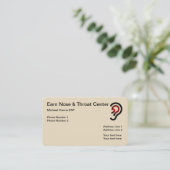 Carte De Visite Docteur de nez et de gorge d'oreille (Debout devant)
