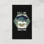 Carte De Visite Docteur Diplôme PHD Funny Llama Alpaca (Devant)