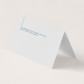 Carte De Visite Docteur | Directeur du bureau dentaire (Dos)