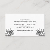 Carte De Visite Docteur en naturopathie Mortier et pilon (Dos)