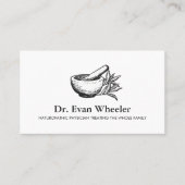 Carte De Visite Docteur en naturopathie Mortier et pilon (Devant)