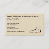 Carte De Visite Docteur En Podiatrie (Devant)